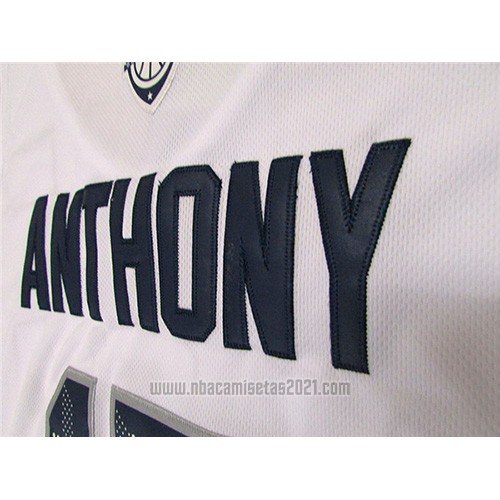Camiseta USA 2016 Carmelo Anthony #15 Blanco